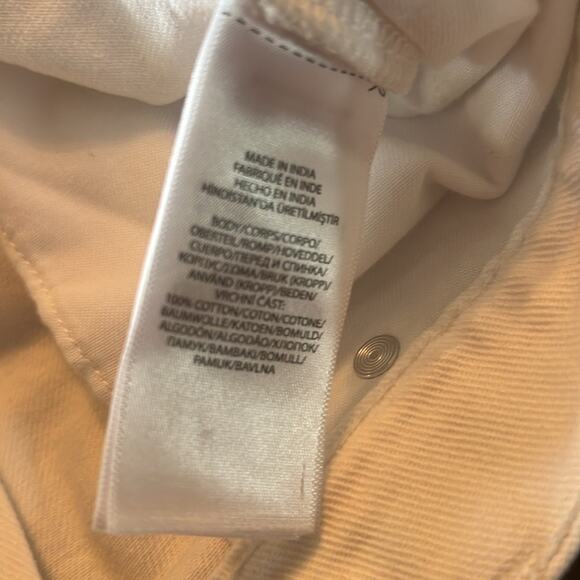 Lauren Ralph Lauren Eyelet Embroidery Relaxed Ankle Jeans White Wash Size 16/16W - Picture 8 of 9